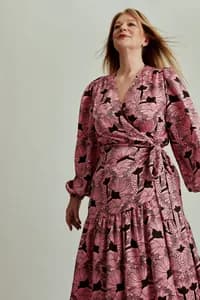 Robe portefeuille en viscose — vue 2