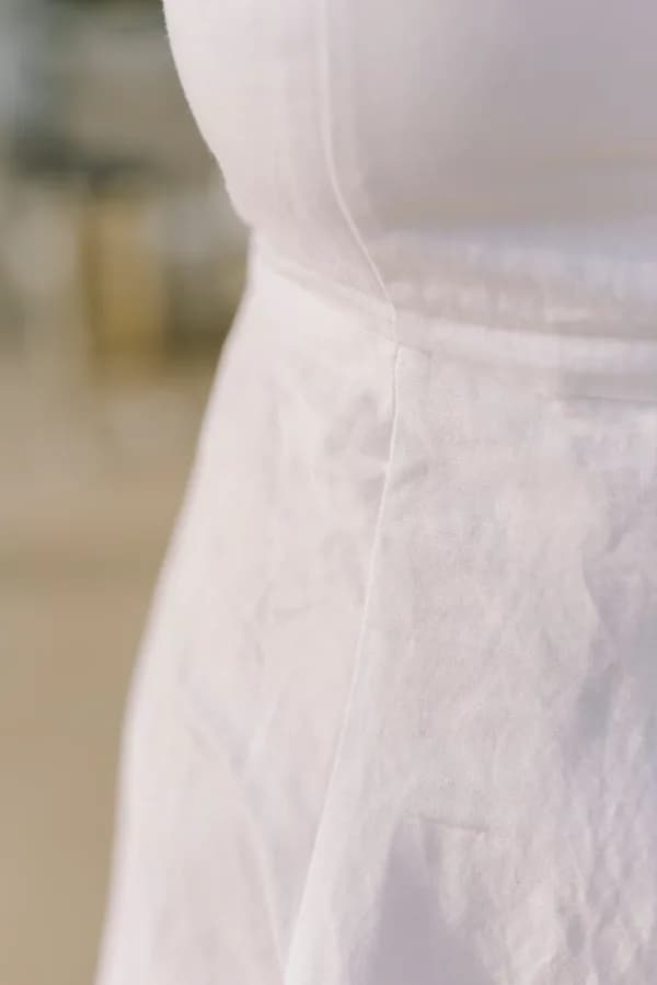 Robe chemise en lin — vue 1