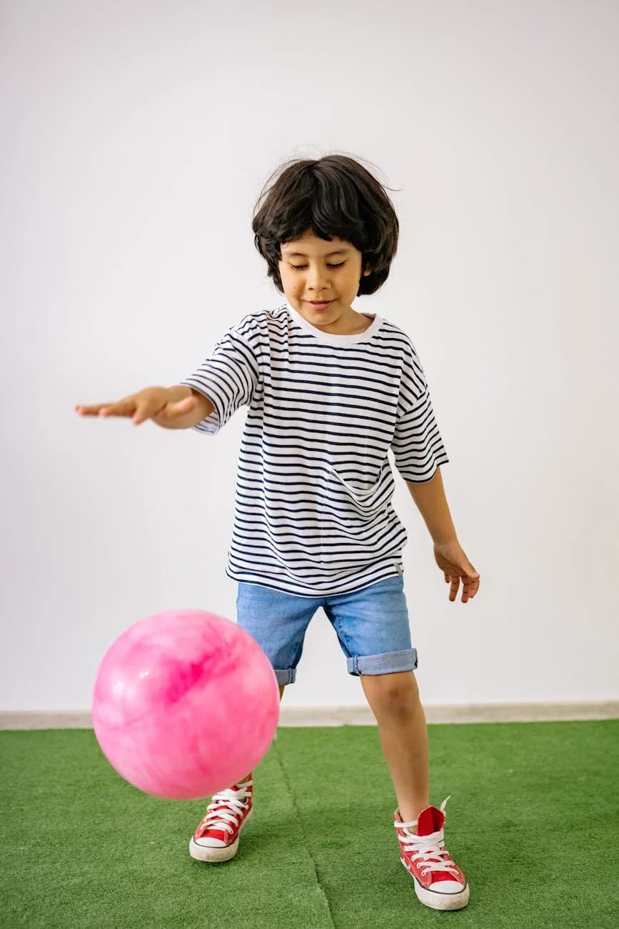 T-shirt enfant rayé marin — vue 1