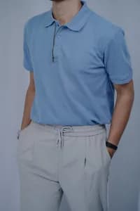 Polo piqué de coton — vue 1