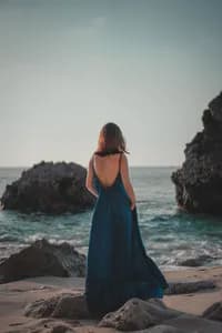 Robe maxi en lin — vue 1