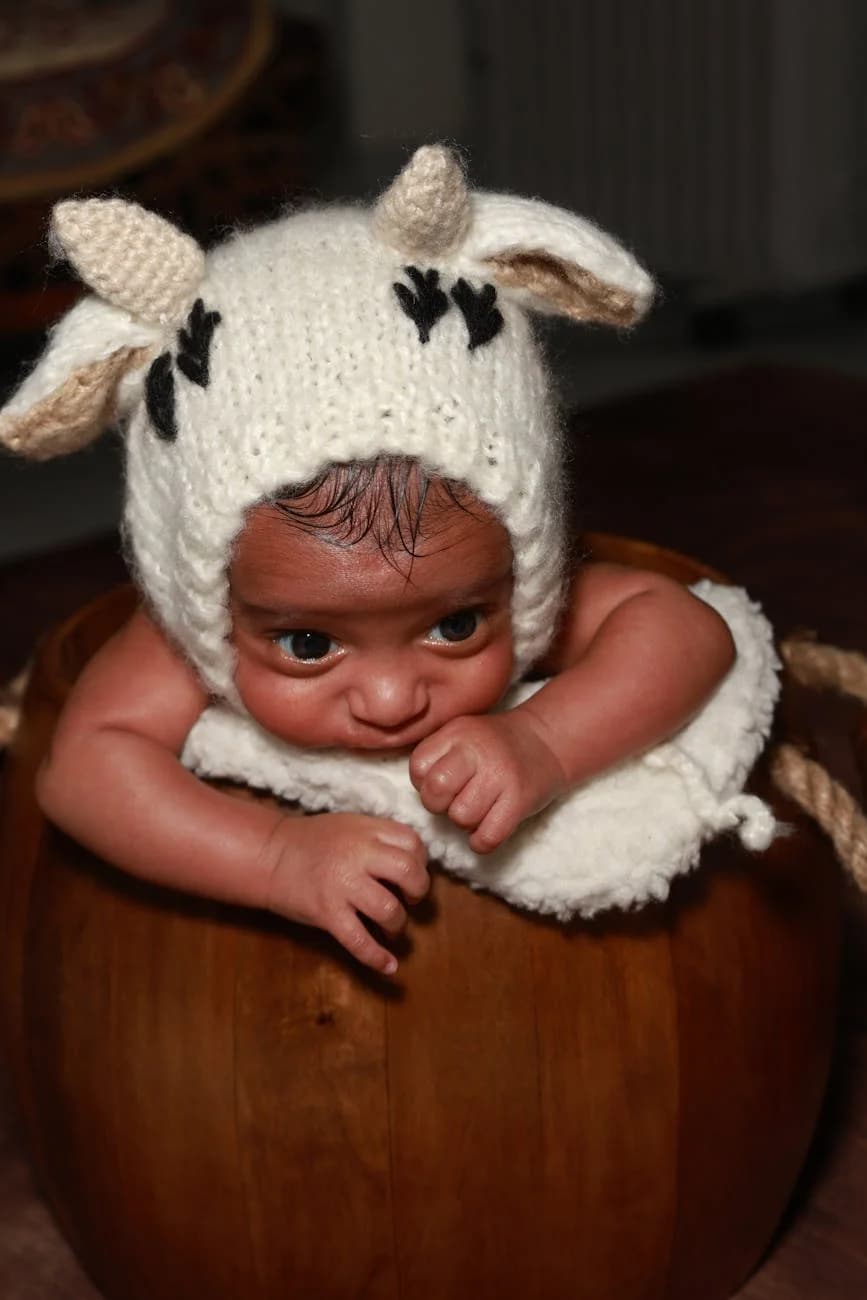 Bonnet bébé en laine — vue 2