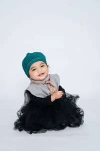 Bonnet bébé en laine — vue 1