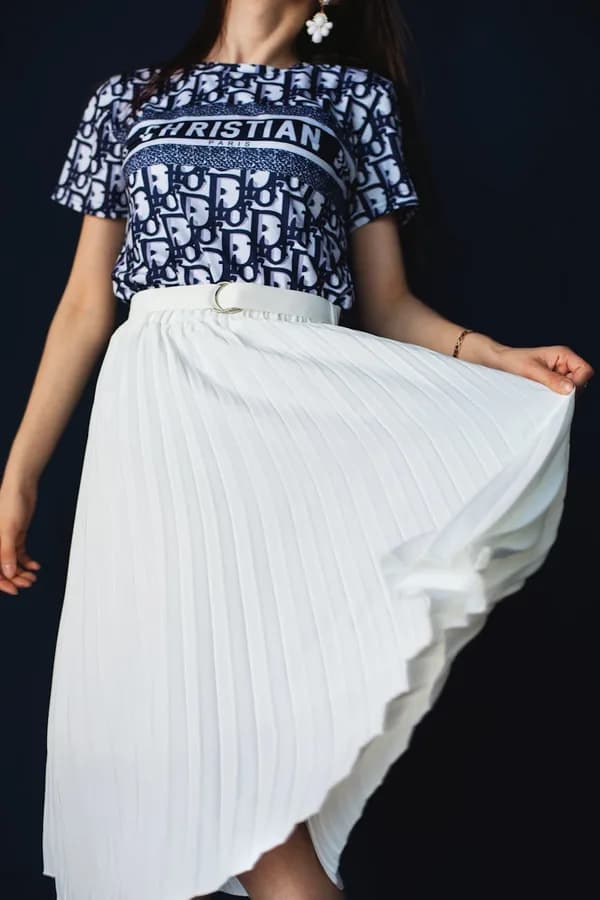 Robe midi plissée — vue 1