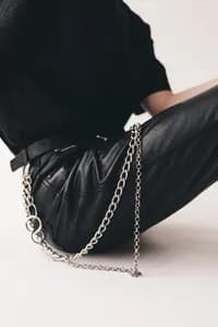 Ceinture en cuir tressé — vue 1