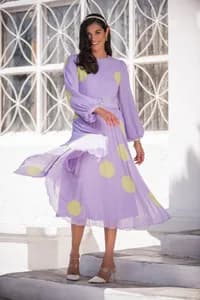 Robe midi plissée — vue 2